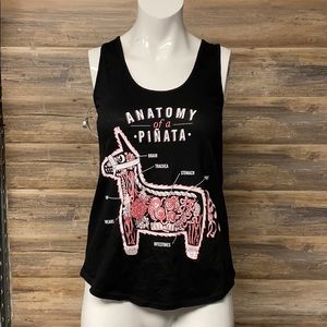 Banjo & Cake Anatomy of a Piñata Darlin Tank Top NWT G4